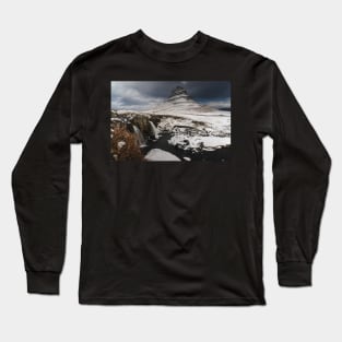 Kirkjufell Famous Travel Destination Fist of the First Men in Iceland Long Sleeve T-Shirt
